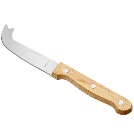 Stainless Steel Cheese Knife / Server with Wood Handle