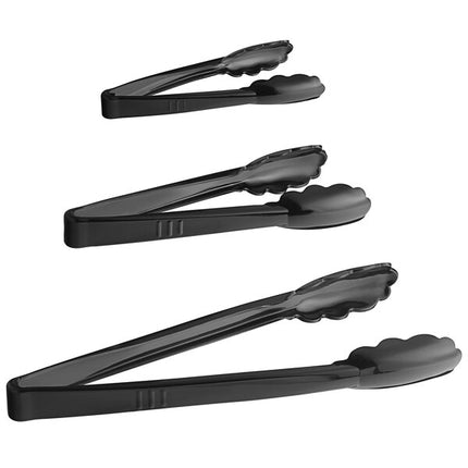 Extra Heavy-Duty Black Disposable Polypropylene Tongs