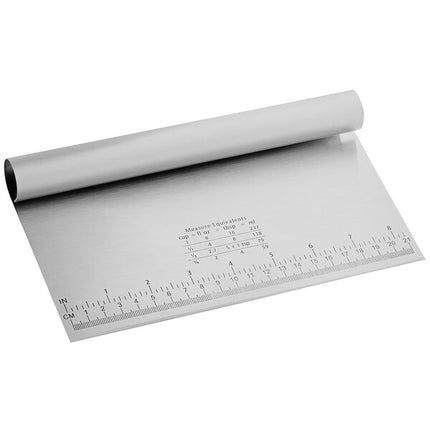 Stainless Steel Dough Cutter / Bench Scraper with Measurements