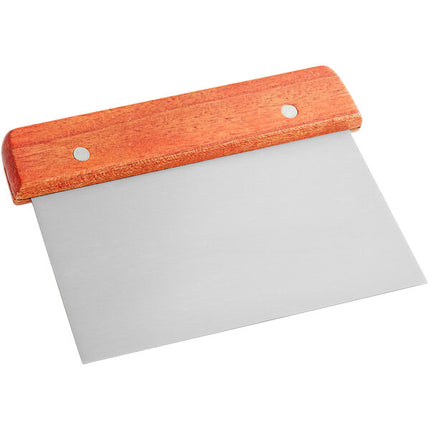 Stainless Steel Dough Cutter / Bench Scraper with Wood Handle