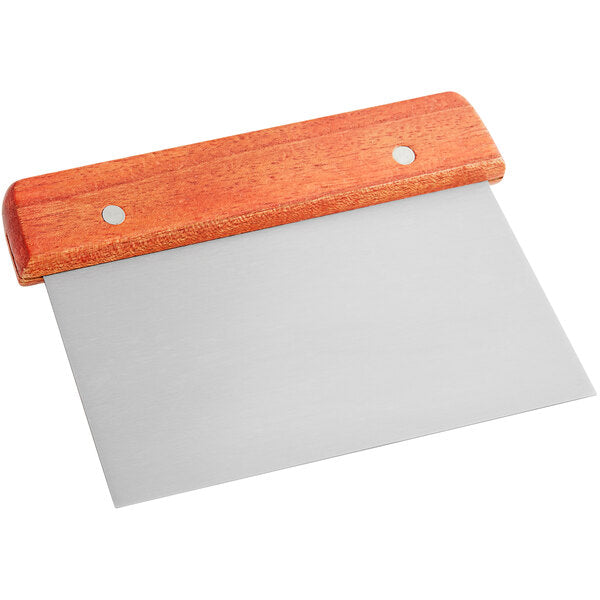 Stainless Steel Dough Cutter / Bench Scraper with Wood Handle