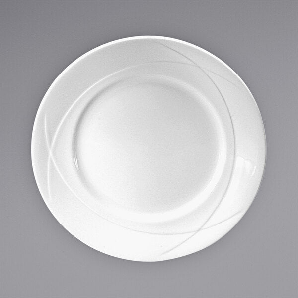 Oneida Vision by 1880 Hospitality F1150000157 11 1/4" White Bone China Plate - 12/Case