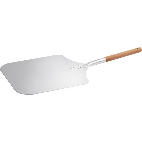 14" x 16" Aluminum Pizza Peel with 12" Wooden Handle