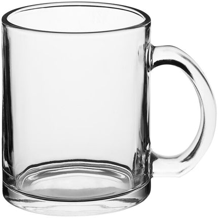 Acopa 12 oz. Customizable Clear Glass Coffee Mug - 12/Case