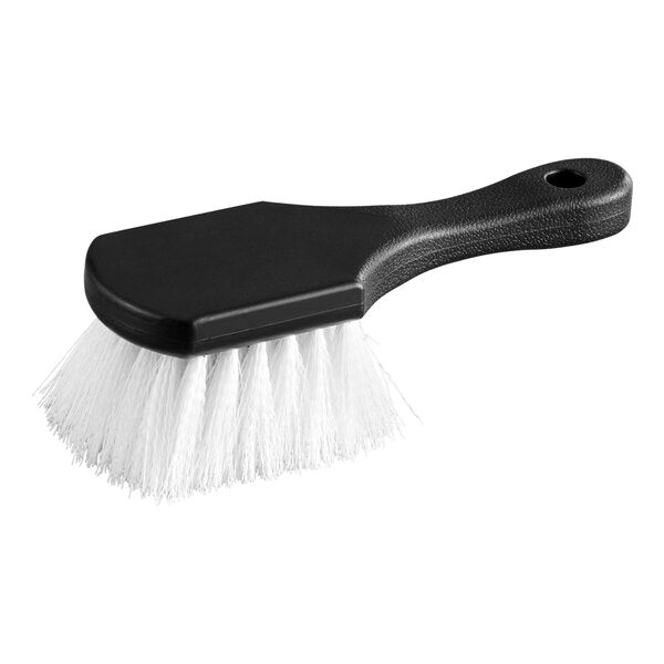 8" Black Nylon Utility / Pot Scrub Brush