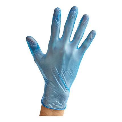 Free Disposable Vinyl Gloves for Foodservice - Case of 1000 (10 Boxes of 100)