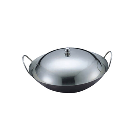 Stainless Steel Deep Wok Double Ears