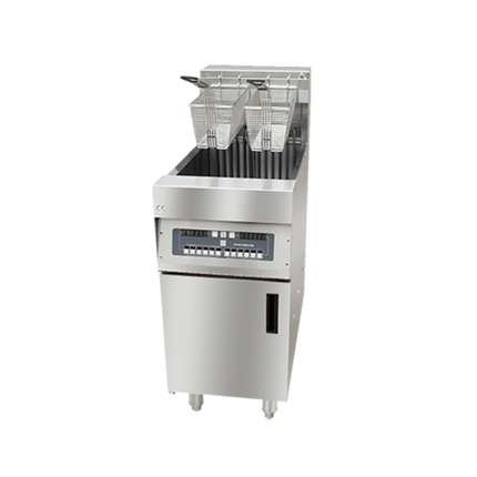 28L Electric 1-Tank 2-Basket Open Fryer