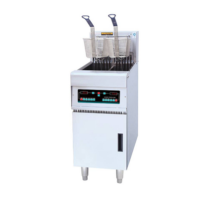 28L 2-Tank 2-Basket Electric Open Fryer