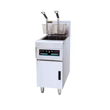 Electric 1-Tank 2-Basket Open Fryer