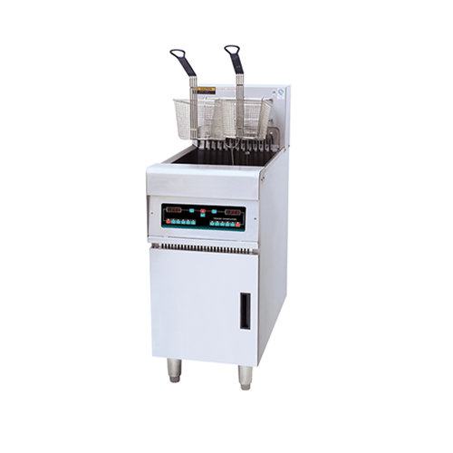 Electric 1-Tank 2-Basket Open Fryer