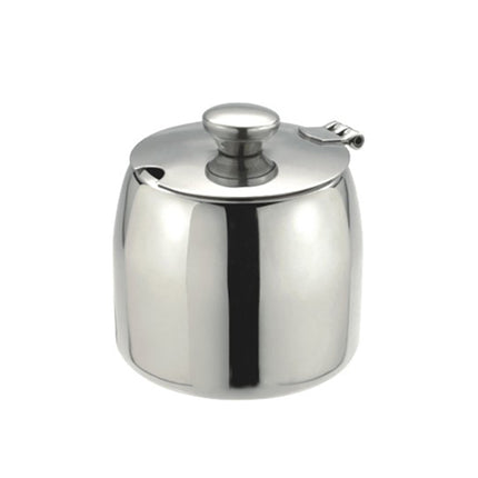 300ml Stainless Steel Sugar Bowl With Hinged Lid