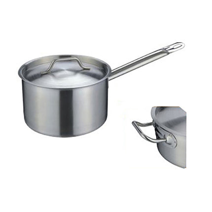 Stainless Steel Composite Bottom  Deep Sauce Pan With Single Handle