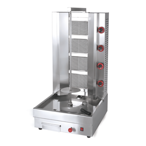 4-Burner Gas Shawarma Kebab Machine