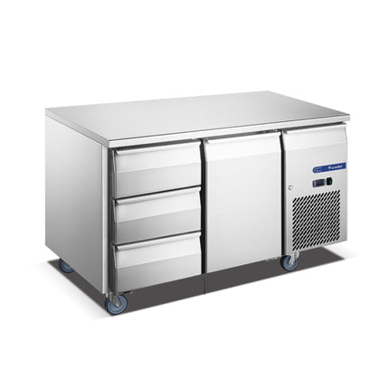 1 Doors 3 Drawers Fancooling Undercounter Chiller