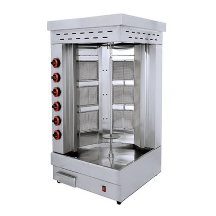 6-Burner Gas Shawarma Kebab Machine