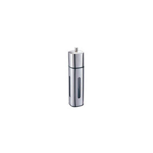 Stainless Steel Square Shaped Pepper Mill With Vertical Window