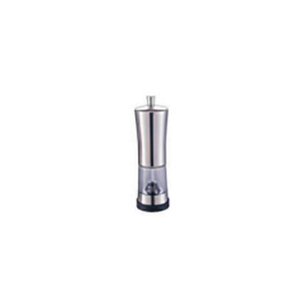 6"Stainless Steel Concave Body Pepper Mill With Sealing Base