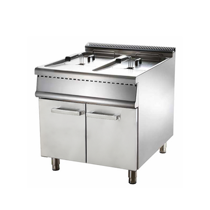 700 Series Gas 2-Tank  2-Basket Fryer With Cabinet