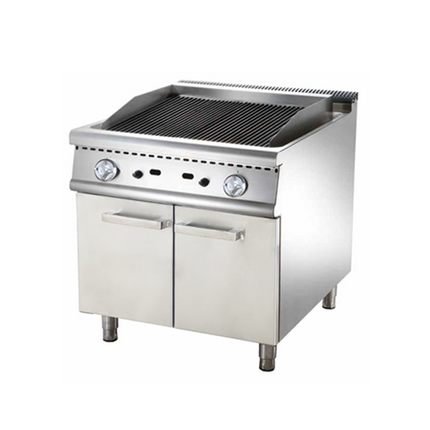 700 Series Gas Lava Rock Grill With Cabinet