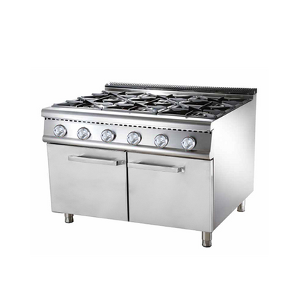 700 Series Gas Range With 6-Burner And Cabinet