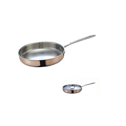 Stainless Steel Triple-ply Copper Saute Pan