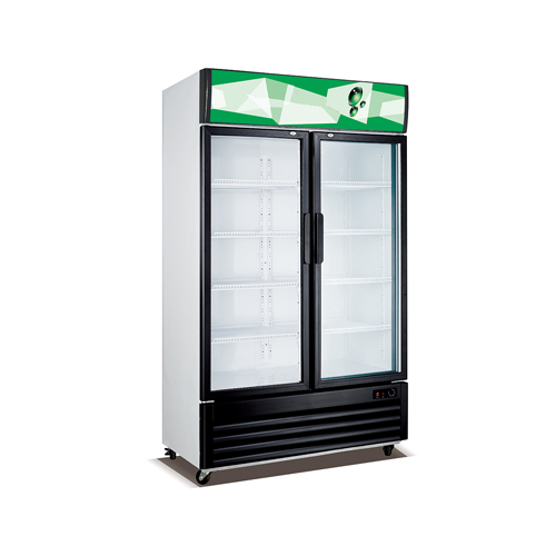 Static Showcase 818L 2 Doors Static Cooling Vertical Showcase With Single Temperature ...