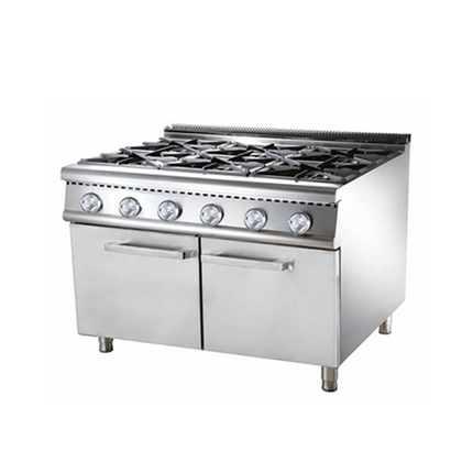 900 Series 6-Burner Gas Range With Cabinet