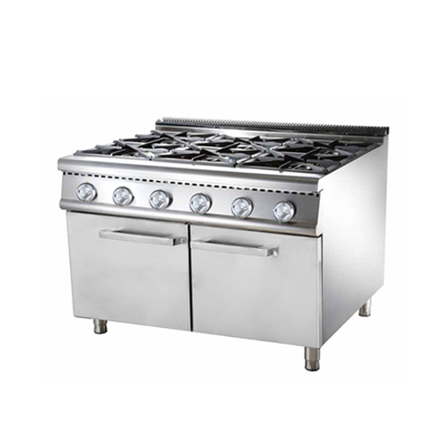 900 Series 6-Burner Gas Range With Cabinet