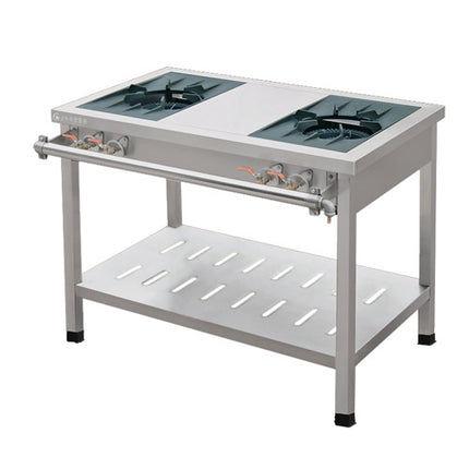 2 Burner Gas Range With Undershelf