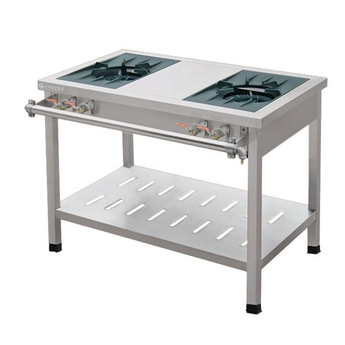 2 Burner Gas Range With Undershelf