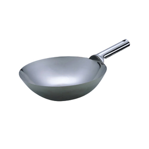 Stainless Steel Wok With Welding Handle