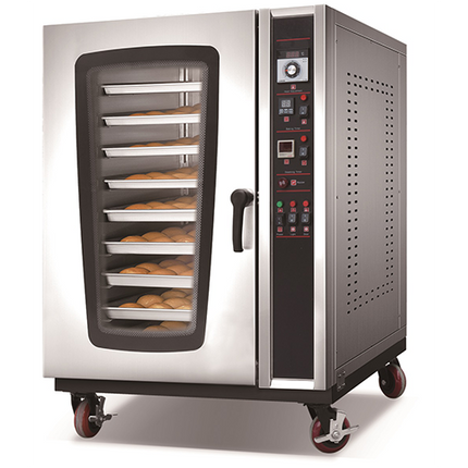 10 tray electric convection oven with steam function