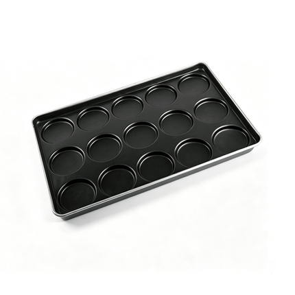 15 Holes No-Stick Shallow Burger Multi-Link Mold