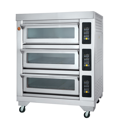 Computer Type Gas Oven 3-Layers 6-Trays