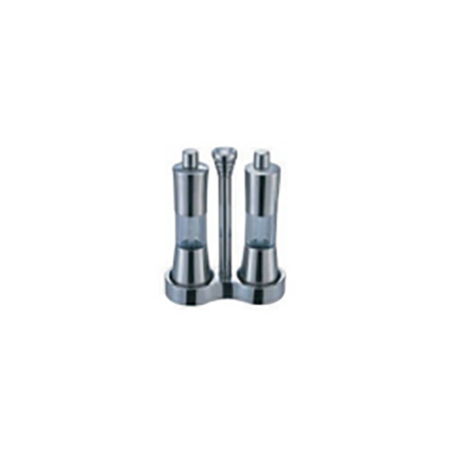 Double Heads Stainless Steel Mini Pepper Mill Set