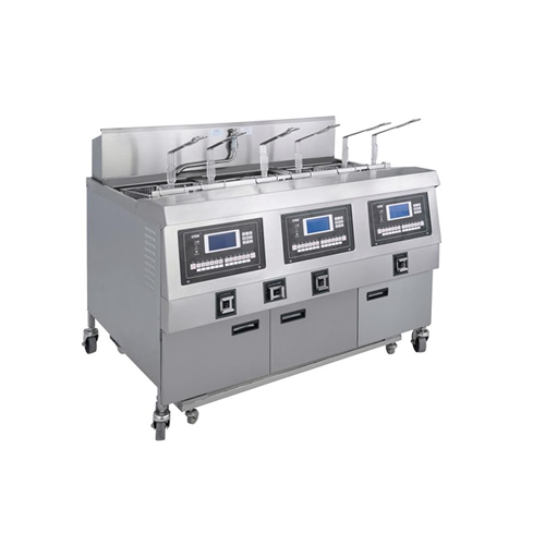 Electric 3-Tank 6-Basket Open  Fryer