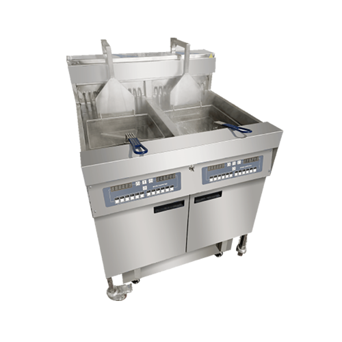 Freestanding 2-Tank 4 Baskets Gas Open Fryer