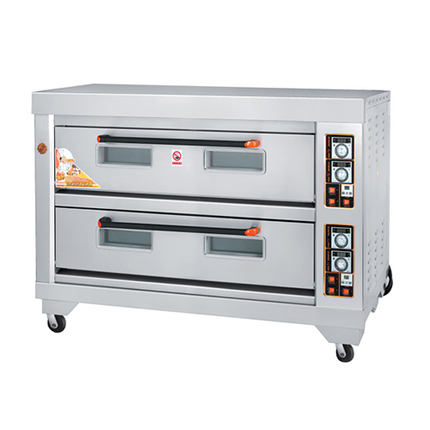 Gas Oven 2-Layers 6-Trays with stratified temperature control