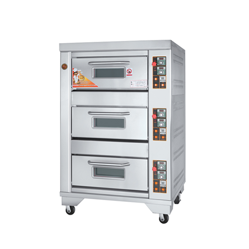 Gas Oven 3-Layers 3-Trays with stratified temperature control