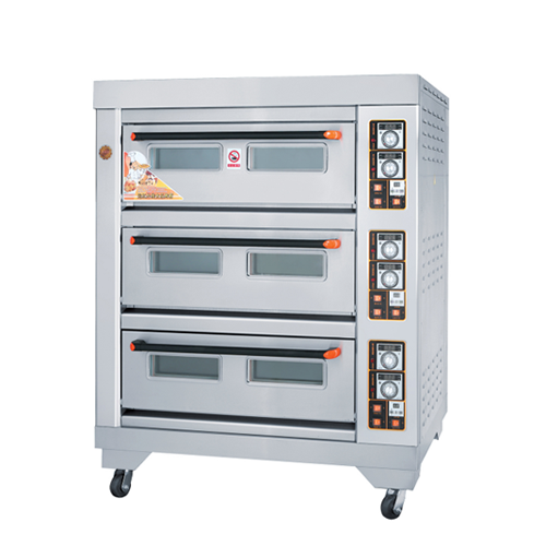 Gas Oven 3-Layers 6-Trays with stratified temperature control