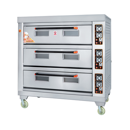 Gas Oven 3-Layers 9-Trays with stratified temperature control