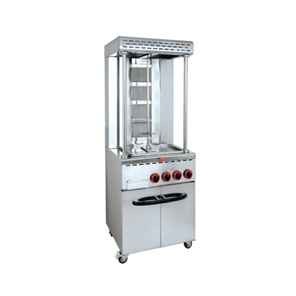 Gas Shawarma Machine with Cabinet