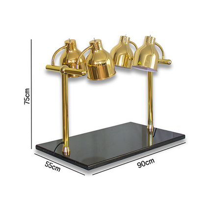 Gilt 4 Heating Lamps Carving Station(Golden)