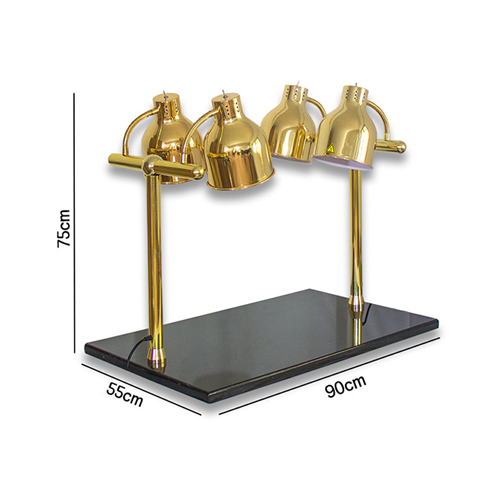 Gilt 4 Heating Lamps Carving Station(Golden)