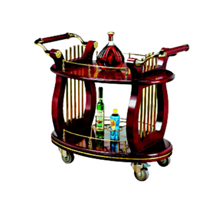 Harp-Shaped Wine and Liquor Cart