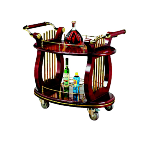 Harp-Shaped Wine and Liquor Cart