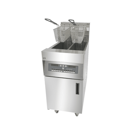 28L 2-Tank 2-Basket Electric Open Fryer