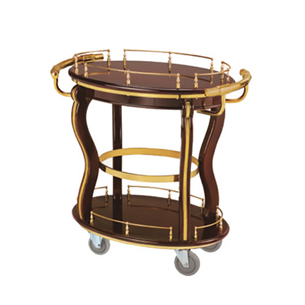 Luxury Oval Wine and Liquor Cart