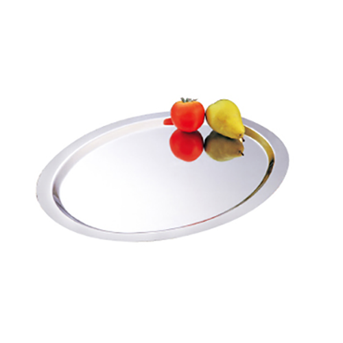 Oval Mirror Polished Stainless Steel Serving Platter